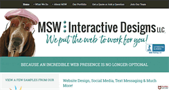Desktop Screenshot of mswinteractivedesigns.com
