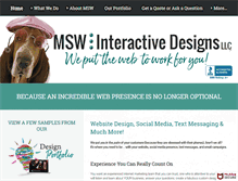 Tablet Screenshot of mswinteractivedesigns.com